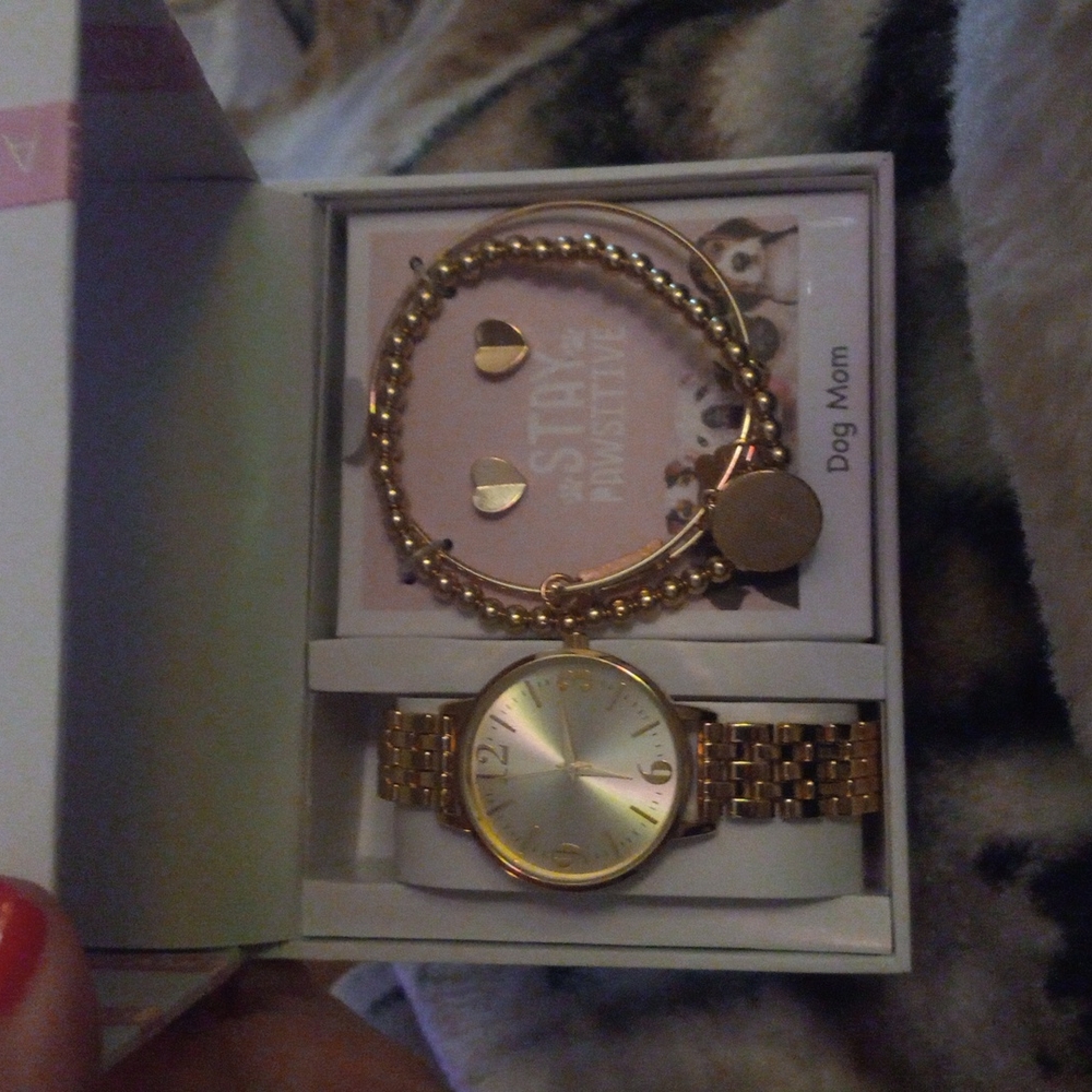 Dog mom watch and bracelets set